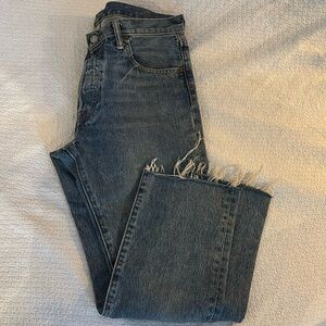 Vintage Levi 501s Straight Leg Light Wash Jeans 30” waist